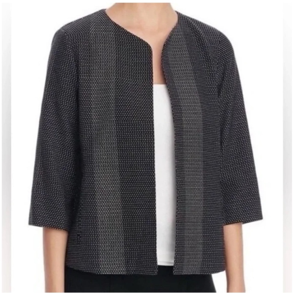 Eileen Fisher Open Front Blazer Jacket, Size L
